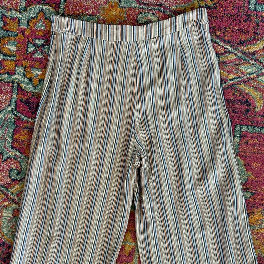 SAMSOE SAMSOE | Women’s Multicolor Striped Elina Side Zip Wide Leg Pants, Size M - Picture 8 of 16